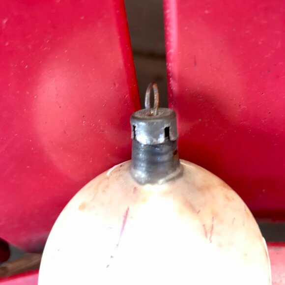 Vintage Antique Christmas Mercury Glass Indent Ornament Pre-Owned - Picture 7 of 7